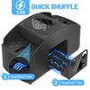 Ni-SHEN Fully Automatic Card Shuffler 1-4Deck,USB/Battery Operated Electric Shuffler, Lower Noise Playing Card Shuffle for UNO,Poker, Phase 10,Skip-Bo,Blackjack（Black）