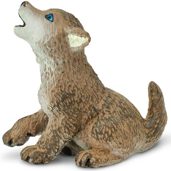 Safari Ltd. Wolf Pup Figurine - Detailed 1.85" Plastic Model Figure - Fun Play Toy for Boys, Girls & Kids Ages 1+