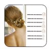 Bartosi Pearl Hair Clips White Pearl Hair Pins Beaded Bridal Hair Barrettes Bride Wedding Hair Accessories for Women and Girls (Pack of 7)