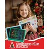 KOKODI 12 Inch LCD Writing Tablet with Anti-Lost Stylus Erasable Doodle Board Colorful Toddler Drawing Pad Car Travel School Games Toys for 3 4 5 6 7 8 Kids Birthday Gift for Girls Boys Adults Green