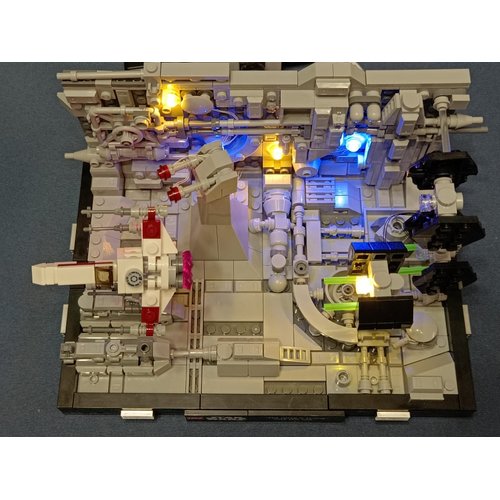 Shining Blocks LED Lighting Kit for Lego 75329 Star Wars Death Star Trench Run Diorama