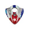 Xikar Xi2 Cigar Cutter Turano Flag Series, Spring-Loaded Double Guillotine Action, 440 Stainless Steel Blades with Rockwell C Rating of 57, Cuba Flag