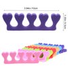 6 Pairs Toe Separators Finger Spreader Set,MWOOT Soft Sponge Finger Toe Divider Spacer Cushions Nail Art Manicure Tools for Gel Polish Coating Painting Pedicure