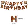 44 Pieces Coffee Party Supplies Includes Coffee Happy Birthday Banner Cake Topper Cupcake Toppers Balloons Classic Coffee Themed Party for Adult Coffee Lovers Birthday Party Decorations