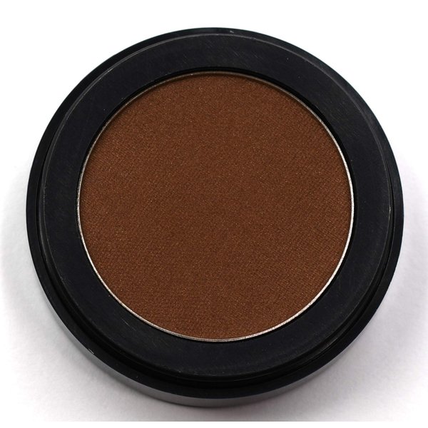 Pure Ziva Brazilian Brown Cinnamon Chestnut Bronze Pressed Powder Single Vegan Eyeshadow; Talc, Paraben & Cruelty Free