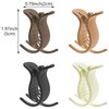 8 Pcs Matte Ponytail Holder Hair Claw Clips Bun Hair Braiding Hair Clips Strong Hold French Barrettes Fine Hair Jaw Clips Accessories for Women