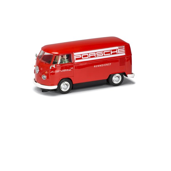 Scalextric Volkswagen Porsche Panelvan 1:32 Slot Race Car C3755, Red