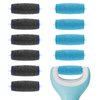 11 Pack Replacement Roller Heads for amope Pedi Perfect Refills Electronic Foot File, Include 6 Extra Coarse & 5 Regular Coarse Replacement Heads Compatible with amope