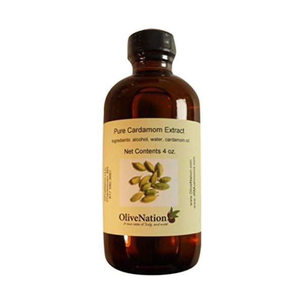 Cardamom Flavoring Oil, OliveNation Cardamom Flavor Oil - Natural for Sweet & Savory Baking, Cooking & Beverages, Sugar Free, Vegan - 8 oz