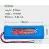 GEILIENERGY 7.2V RC Battery Pack(2 Pack) 3800mAh High Capacity 6-Cell NiMH Flat Battery Pack w/Standard Tamiya Connector