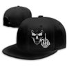 Unisex Adjustable Skull Middle Finger Baseball Cap Classic Dad Hat New Trucker Hats Black