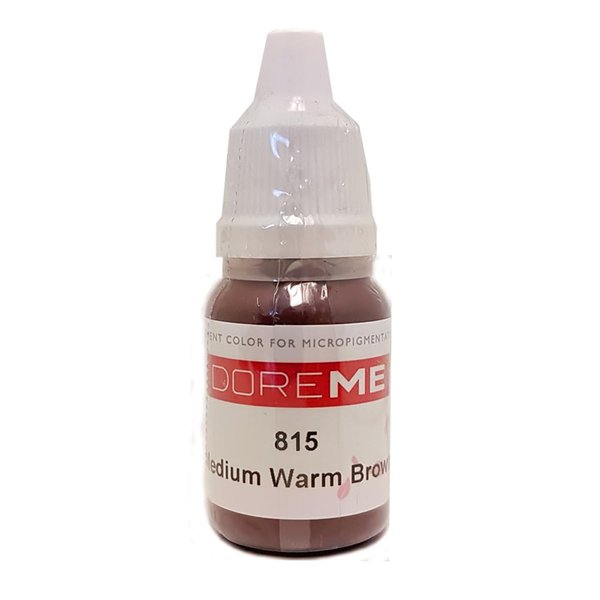 The Elixir Beauty Doreme Professional Permanent Makeup Pigment Tattoo Ink Set Micro Organic Eyebrows, CLINICALLY TESTED, Medium Warm Brown, 1/3 Oz