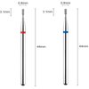 Acycoin2A 2pcs Round Tapered Cuticle Clean Nail Drill Bit (I)