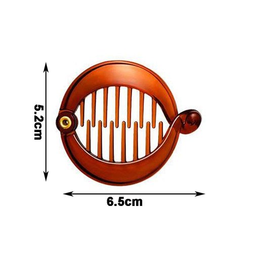 16pcs 2.5" Hair Clips Hair Combs Round Pins Banana Clip Ponytail Holder Hair Accessories for Women Girls, Coffee