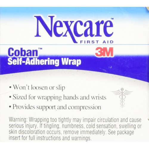 Nexcare Coban Self-Adherent Wrap, 2" X 5 Yd Roll, 1Count Box