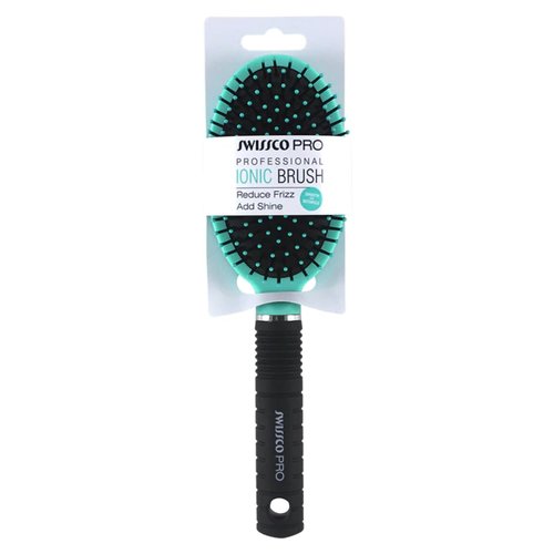 Swissco Pro Professional Ionic Hair Brush (Teal/Black)