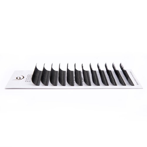 Eyelash Extensions 0.15 D Curl Natural Faux Mink Eyelash Extensions Individual Lashes Extension 12mm Tray Salon Use by EYEMEI