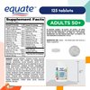 Equate Adult 50+ One Daily Complete Multivitamin Multimineral Supplement Tablets, Healthy Brain* - Compare to Centrum Silver (125 Tablets - Pack of 1)