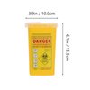 Ciieeo Blade Dispenser Case Disposable Razor Blade Disposal Case Barber Shop Storage Bank Container for Used Razor Blades Broken Cutter Devices Old Waste Blades Yellow