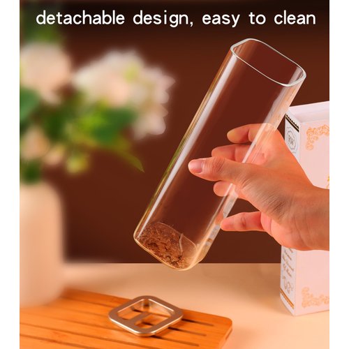 Insence-Stick Holder [Anti-Ash Flying], Modern Incense Burner Holder with Removable Glass Ash Catcher, for Home Decor Yoga Meditation