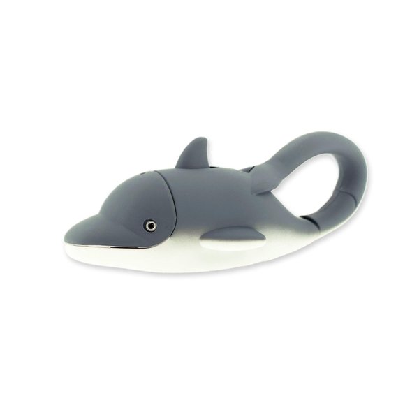 Sun Company Big Discoveries LifeLight Animal Carabiner Flashlight – Fun Mini Animal Keychain Flash Lights for Kids, Adults, Nurses (Dolphin)