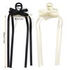 2PCS Bow Claw Clip with Long Tail, Tassel Ribbon Bow Hair Claw Clips Nonslip Claws Clamps Hair Clips for Women Girls