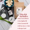 Better Shea Butter Cocoa Body Butter Making Kit - Includes Unrefined Cocoa Butter, Jojoba Oil, Coconut Oil, 2 Jars and Recipes Card with Link to Video Tutorial - Natural Whipped Body Lotion Making Kit