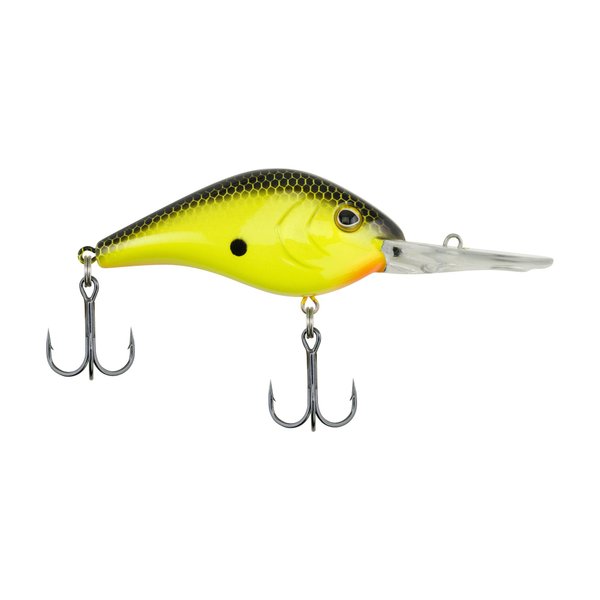 Berkley Dredger Fishing Lure, Black Chartreuse, 7/8 oz, 3in | 8cm Crankbaits, Tight, Subtle Action Ideal for Deep Water Fish, Equipped with Sharp Fusion19 Hook