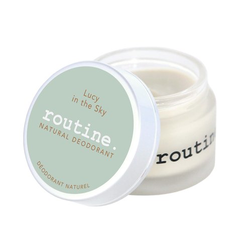 Routine Natural Deodorant Lucy In The Sky (Vegan: No Beeswax) Deo Jar | 2 Fluid Oz. Natural Deodorant | Aluminum Free Natural Deodorant For Women & Men (Cream Jar Formula)