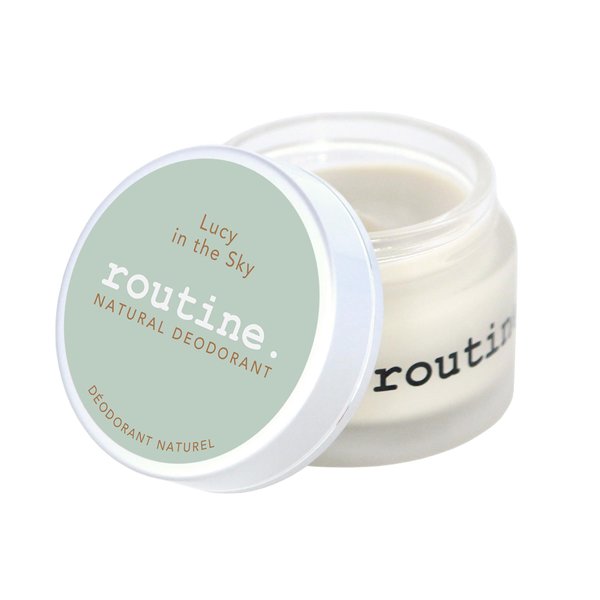 Routine Natural Deodorant Lucy In The Sky (Vegan: No Beeswax) Deo Jar | 2 Fluid Oz. Natural Deodorant | Aluminum Free Natural Deodorant For Women & Men (Cream Jar Formula)