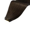 Full Shine Sew in Hand Tied Weft Hair Extensions Sew in Hair Extensions Remy Human Hair Dark Brown Hair Weft Extensions Remy Human Hair Full Head 60 Gram 24 Inch