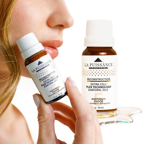 LA PUISSANCE Extra Cell Plex Hair Serum for frizzy and Damaged Hair - Concentrated Treatment for Severely Damaged Hair - Strengthens & Hydrates - Ideal for Color-Treated and Bleached Hair