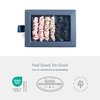 Fishers Finery 25 Momme Pure Mulberry Silk Skinny Scrunchies | Hair Tie Set for Thin Hair (Champagne|Brown|Black- 6 Pk)