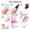 Gellen Gel X Nail Glue, U V Nail Glue Gel for Nail Tips, Semi Solid Nail Glue 4 in 1 Super Sticking Gel X Nail Glue for Press on Nail, Multifunctional Rhinestone Glue for Nails