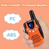 Retevis RT602 Walkie Talkies for Kids Rechargeable,KidsToy with Batteries Charger Station,Toy Walkie Talkie Kids Gifts for Boys Girls(1 Pair Orange)