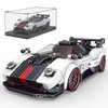 Mould King Speed Champion Zonda Race Car Toys with Display Case, 27030 Model Cars Building Blocks, Cool Simulation Spots Car Building Sets, Classic Car Building Kits for Adults Kids 8+(374 PCS)