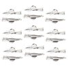JGFinds Silver Tone Barrette Hair Clips with Cabochon Setting for DIY Crafts & Accessories, 20 Pack for Arts & Crafts