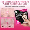 AIQIUSHA Blackhead Remover Pore Nose Strips,90PCS Deep Cleansing Nose Strips with Natural Charcoal for Instant Blackhead Removal and Pore Unclogging for Women(Red)