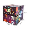 Magic Cube 2 in 1 Set Puzzle Brain Teasers Toy Geometric Brain Teaser Puzzles Geometry 3D Logic IQ Games Puzzle Cubes for Kids and Adults (Space)