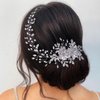 DIMNIE Wedding Hair Comb for Brides Wedding Headband Bridal Wedding Headwear with Hair Comb