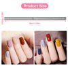 3Pcs Nail Art Clean-Up Brushes Set, Cleaning Mistake Polish On Cuticles Angled Round Flat Brush Acetone Resistant For Manicure Painting Design Cleaner Remover Tool Professional DIY