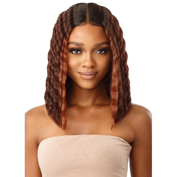 Outre Melted Hairline HD Lace Front Wig LILYANA BOB 12" (DRFF4 Strawberry Gold)