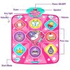 Kusntin Unicorn Dance Mat, Dance Mixer Rhythm Step Play Mat, Pink Dance Pad with LED Lights, Adjustable Volume, Built-in Music, 5 Game Modes, Xmas B-Day Gifts for 3-12 Years Old Girls Toys