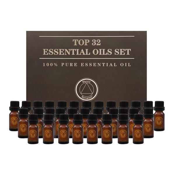 Mystic Romance Premium Fragrances Oil-Gift Set 32 Pieces Essential Oil Variety of scents