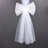 Party Decorations Hair Bow Barrettes Bridal Veils Pearl White Hair Bow Clips Accessories Bride to Be Shower Gift Bridesmaid Veils (Flat)