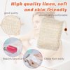 6 Pcs Soap Saver Bag Soap Bags For Soap Bars Sisal Soap Saver Bag Exfoliating Soap Pouch With Drawstring Bar Soap Bag With Wooden Bead For Foaming And Drying Quick Drying Holder In Shower