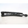 Black art deco sparkly banana hair claw clip with rhinestones