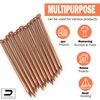 Dubbs Hardware 12 Pack USA Made! Copper 4 Inch Long Nail Spikes, Kills Trees Stumps Roots Reliable