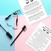 Lash Extension Aftercare Instruction Cards for Clients | Post Card Size 4.25 x 5.5” inches | 30 pack | Minimalist Black and White for Lash Artist Techs Client Business Cards