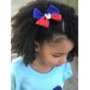 Haiti Flag Hair Bow Girls Women Hair Accessories Cultural Multicultural School Events QXP Shop